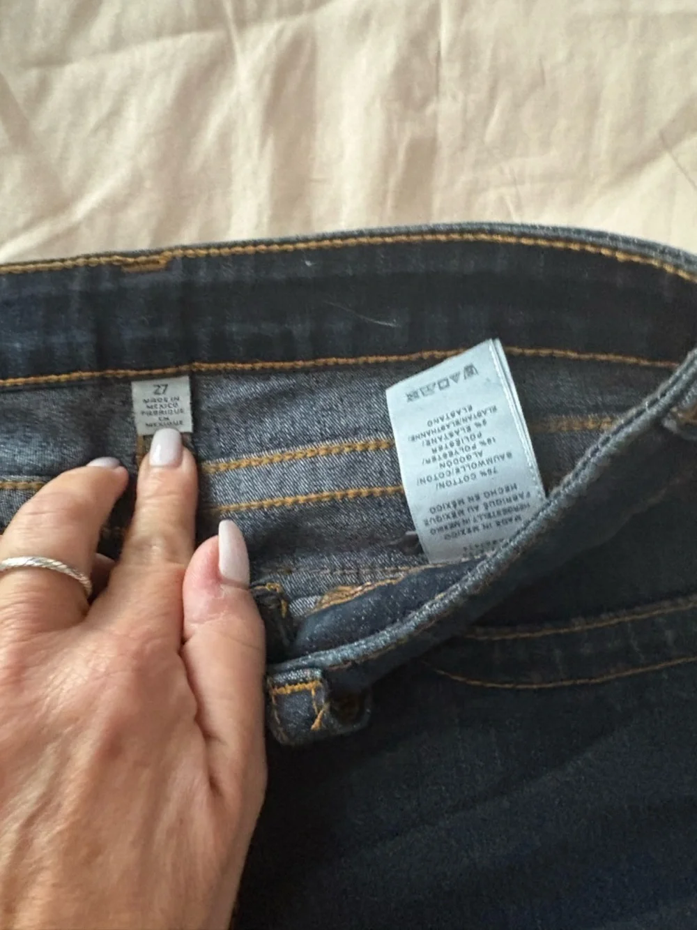 True Religion Slim Straight Dark Blue Women’s Jeans Sz 27 - Picture 3 of 6